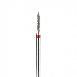Flamme Tornado mit sicherer Spitze 1,6 mm bis 2.5 mm rot Fräseraufsatz SISTEMA