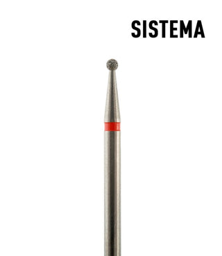 Kugel 1,2 mm bis 5,00 mm rot Fräseraufsatz SISTEMA