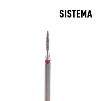 Flamme 1,2 mm bis 2,5 mm rot Fräseraufsatz SISTEMA