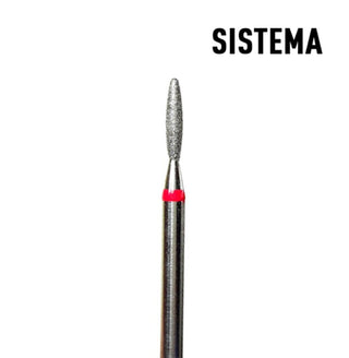 Flamme mit sicherer Spitze 1,6 mm bis 2,5 mm rot Fräseraufsatz SISTEMA