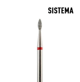 Tröpfchen 1,6 mm bis 2,5 mm rot Fräseraufsatz SISTEMA