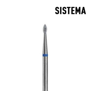 Tröpfchen 1,4 mm bis 2,5 mm blau Fräseraufsatz SISTEMA