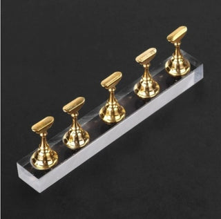 Nail Art Tips Display Halter Gold