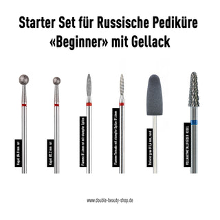 Starter Set Bits «Beginner» für Russische Pediküre mit Gellack