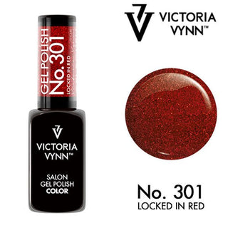 301 Locked in Red Gel polish 8ml VICTORIA VYNN