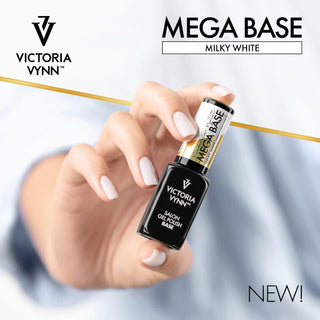 MILKY WHITE Mega Base (Rubber Base coat) 8 ml VICTORIA VYNN