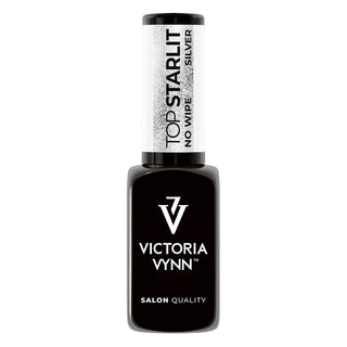 Starlit Silver No WIPE Top Coat 8ml VICTORIA VYNN