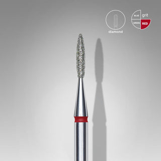 Flamme mit sicherer Spitze (ab 1,6 bis 2,1mm) rot Fräseraufsatz STALEKS
