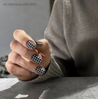 0002 by Vakula Matte stamping schablone + design blatt ART STAMPING