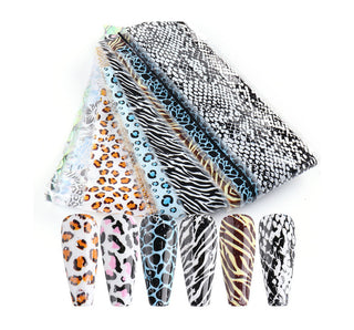 Nailart Folie Animal Print set 10 pcs