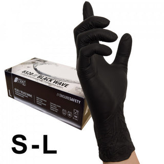 NITRIL HANDSCHUHE GRÖßE M (BLACK) 100 STÜCK