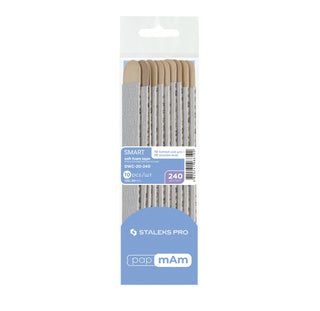 10 Ersatzfeile SOFT + 10 wooden base SET PAPMAM (DWC-20) STALEKS SMART