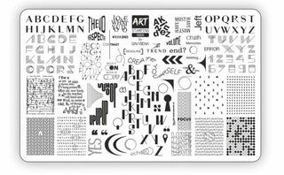0003 by Davydova Matte stamping schablone + design blatt ART STAMPING