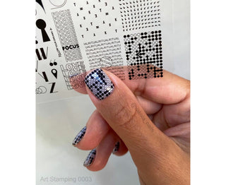 0003 by Davydova Matte stamping schablone + design blatt ART STAMPING