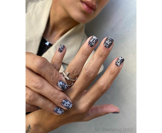 0003 by Davydova Matte stamping schablone + design blatt ART STAMPING