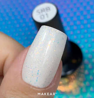 01 Lyra - Sparkling Rubber Base 8ml MAKEAR