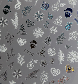Merry Christmas 2 - Aufkleber NailArt