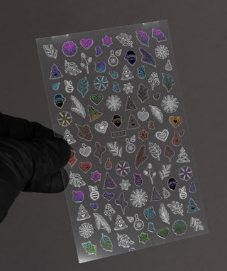Merry Christmas 2 - Aufkleber NailArt