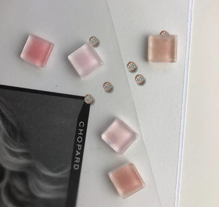 Quadrat Swatch display für Nagellack Glas Transparent (10 Stück)