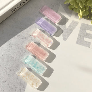 Rechteck - Swatch display für Nagellack Glas Transparent (10 Stück)