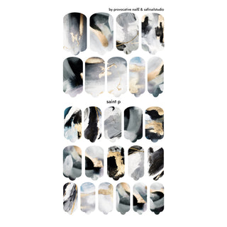 Nagelfolie Saint P - Nail Wraps by provocative nails & safinailstudio