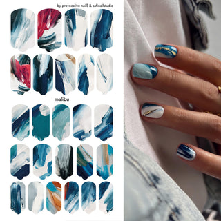 Nagelfolie Malibu - Nail Wraps by provocative nails & safinailstudio