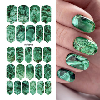 Nagelfolie Malachite - Nail Wraps by Provocative Nails
