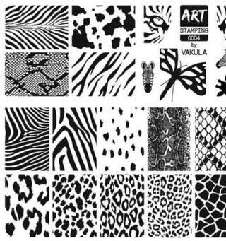 0004 by Vakula Matte stamping schablone + design blatt ART STAMPING