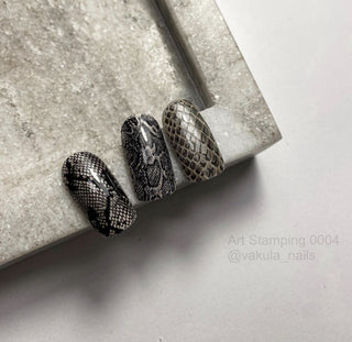 0004 by Vakula Matte stamping schablone + design blatt ART STAMPING