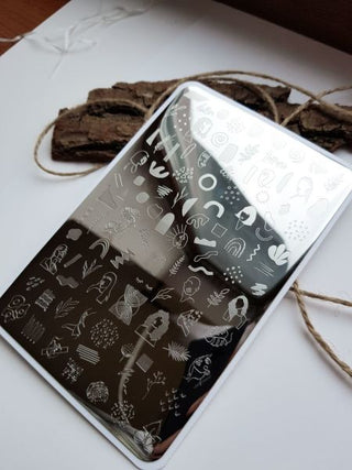 18 ART stamping schablone + design blatt TAKIDA