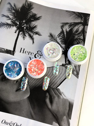 LIME Frost - Glitter MIX IBDI Nails