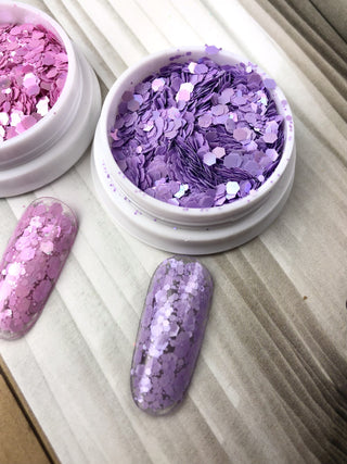 LILAC Opal - Glitter MIX IBDI Nails