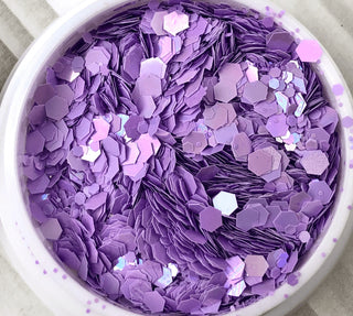 LILAC Opal - Glitter MIX IBDI Nails