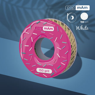 Ersatzrolle für die Einwegfeile Körnung 100-240 PAPMAM für Metall-Untersatz (7 Meter Rolle)  STALEKS