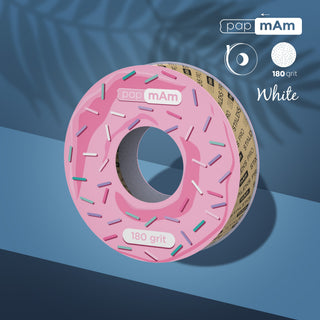 Ersatzrolle für die Einwegfeile Körnung 100-240 PAPMAM für Metall-Untersatz (7 Meter Rolle)  STALEKS