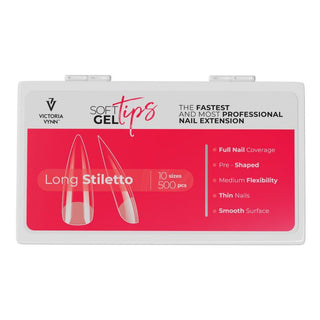 SET LONG STILETTO - set SOFT GEL TIPS VICTORIA VYNN