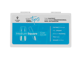 MEDIUM SQUARE - SOFT GEL TIPS 500stk VICTORIA VYNN