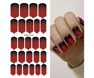 Nagelfolie Ombre vamp - Nail Wraps by Provocative Nails