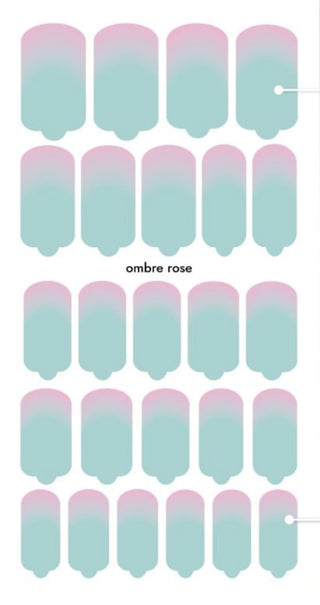 Nagelfolie Ombre rose - Nail Wraps by Provocative Nails