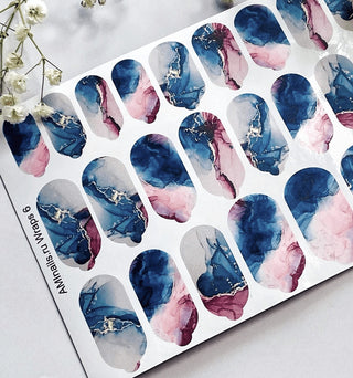 Nagelfolie 06 Nail Wraps für Maniküre AMINAILS