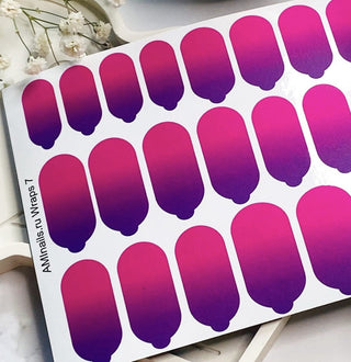 Nagelfolie 07 Nail Wraps für Maniküre AMINAILS