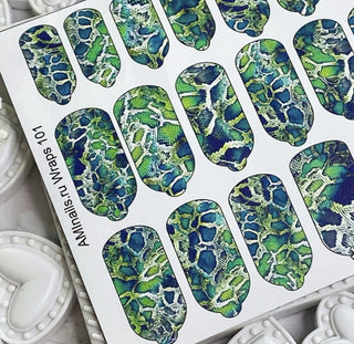 Nagelfolie 101 Nail Wraps für Maniküre AMINAILS