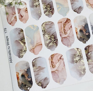 Nagelfolie 179 Nail Wraps für Maniküre AMINAILS