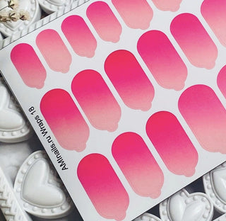 Nagelfolie 18 Nail Wraps für Maniküre AMINAILS