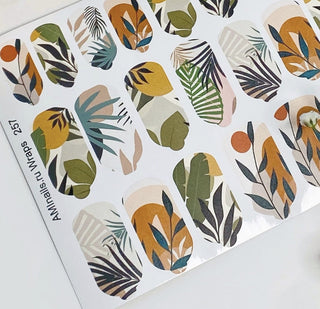 Nagelfolie 257 Nail Wraps für Maniküre AMINAILS