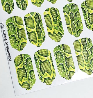 Nagelfolie 281 Nail Wraps für Maniküre AMINAILS
