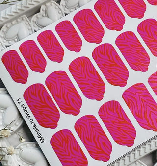 Nagelfolie 71 Nail Wraps für Maniküre AMINAILS