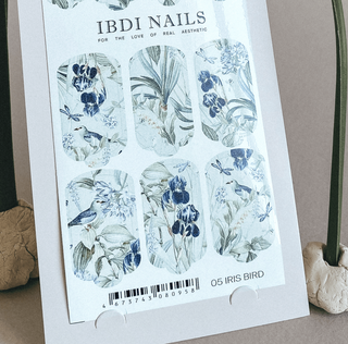 05 IRIS BIRD - Nail Wraps IBDI Nails
