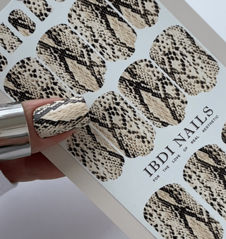 06 EXOTIC PYTHON - Nail Wraps IBDI Nails
