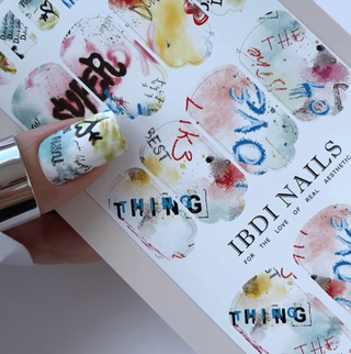 12 SPLASH GRAFFITI - Nail Wraps IBDI Nails